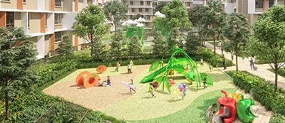 Tengah Playground 4 Vegetable-themed playground in Plantation Grove