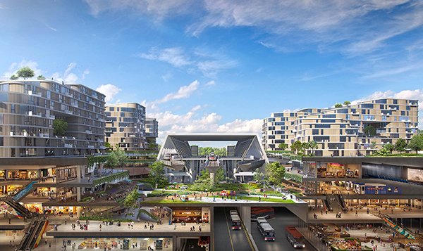 Tengah Town Centre A key feature of Park District will be Tengah’s “car-free” town centre which will be integrated with the nearby Central Park.